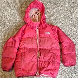 The North Face reversible Vibrant Pink Hooded Jacket